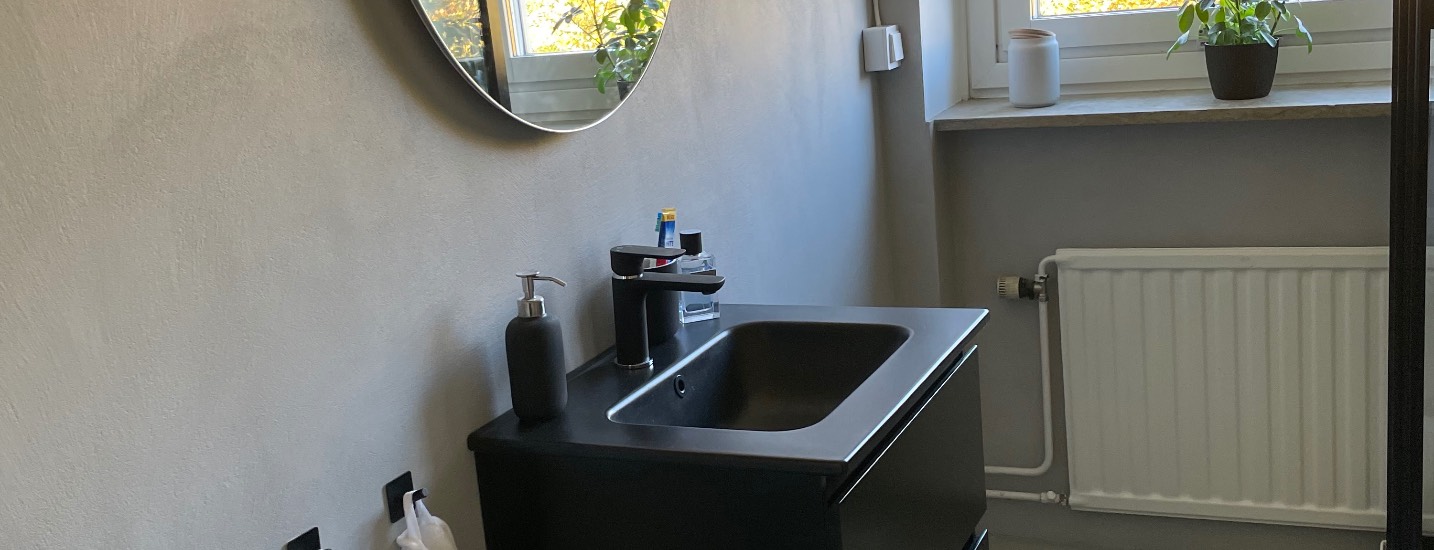 Proffs på microcement i Fjärås